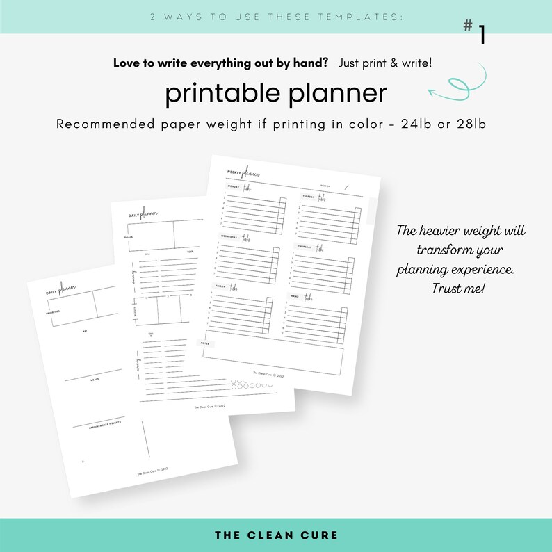 Printable ADHD Cleaning Planner Digital Cleaning Planner Daily Cleaning Routine Weekly Life Planner Minimal Planner Goodnotes image 6