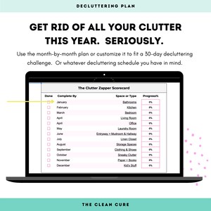 Decluttering Planner, Decluttering Checklist, Decluttering Guide, Organizing Tips, Cleaning Schedule, Digital Planner image 4