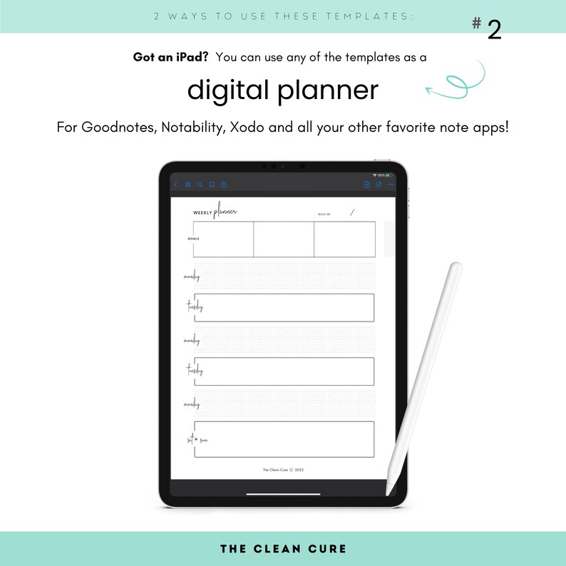 Printable ADHD Cleaning Planner Digital Cleaning Planner Daily Cleaning Routine Weekly Life Planner Minimal Planner Goodnotes image 7