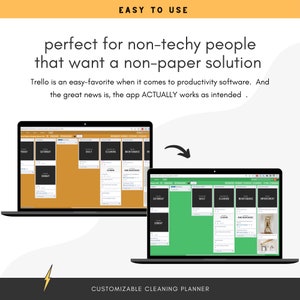 Cleaning Planner, Cleaning Checklists, Cleaning Schedule, Household Management Binder, Digital Planner, ADHD Planner, Trello Planner image 7