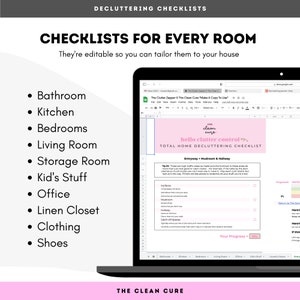 Decluttering Planner, Decluttering Checklist, Decluttering Guide, Organizing Tips, Cleaning Schedule, Digital Planner image 2