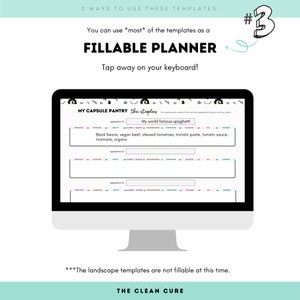 Meal Planner Printable, Digital Meal Planning, Weekly Meal Planner, Daily Meal Planner, Grocery List Planner, Minimal, Instant Download image 10