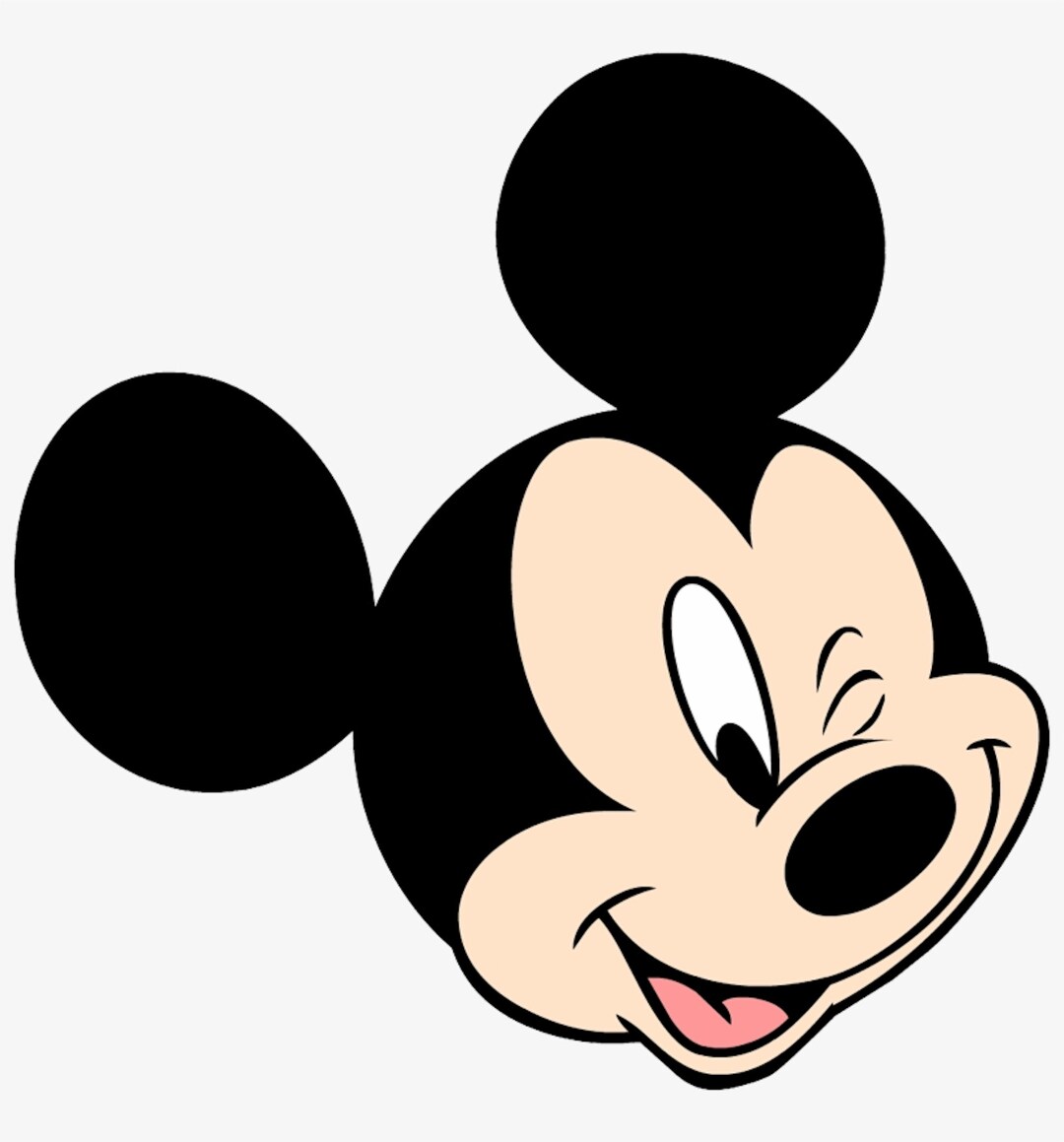 Mickey Mouse Winking Layered Cut File SVG Etsy
