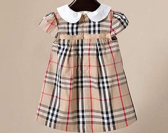 red plaid baby dress