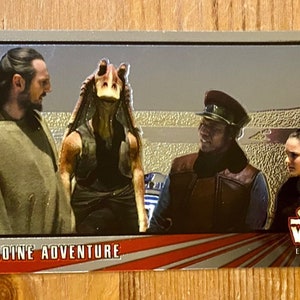 Star Wars Episode 1: The Phantom Menace, Vintage 1999 Topps Chrome Foil Widevision C2 Trading Card, The Tatooine Adventure,  Near Mint NM