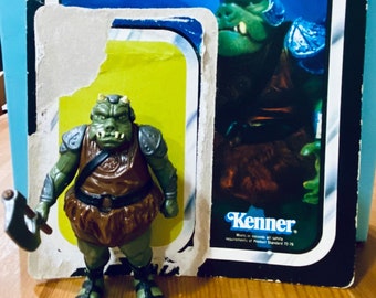 Star Wars Gamorrean Guard Vintage Kenner Original Action Figure Complete w/ Axe Weapon 1983 Hong Kong Return of the Jedi w/ Card Back