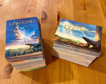 Disney's The Lion King 1994 - Lot of 180-ish Series 1 & 160-ish Series 2 Skybox Vintage Collectible Trading Cards, Mint/Near Mint Condition