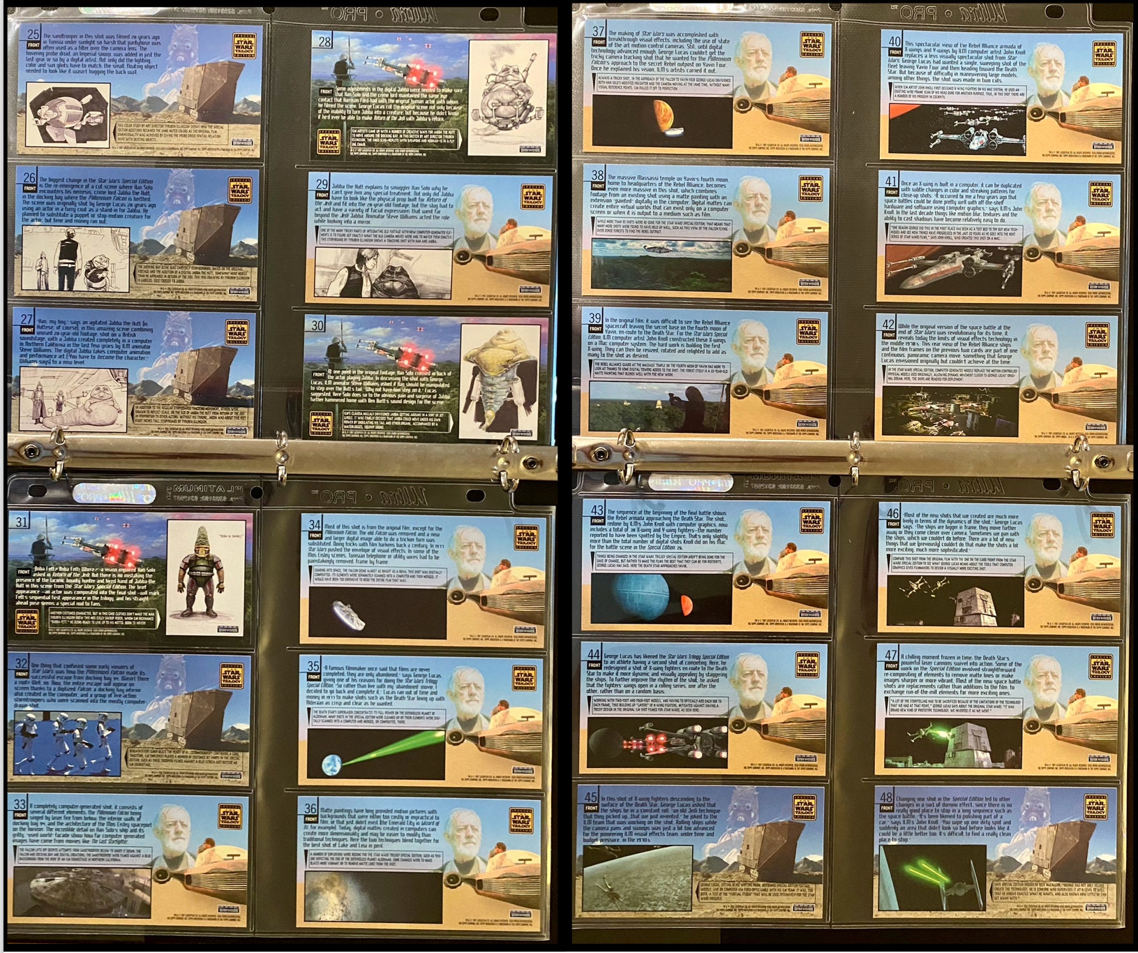 Vintage 1997 Star Wars Special Edition Trilogy Topps Widevision