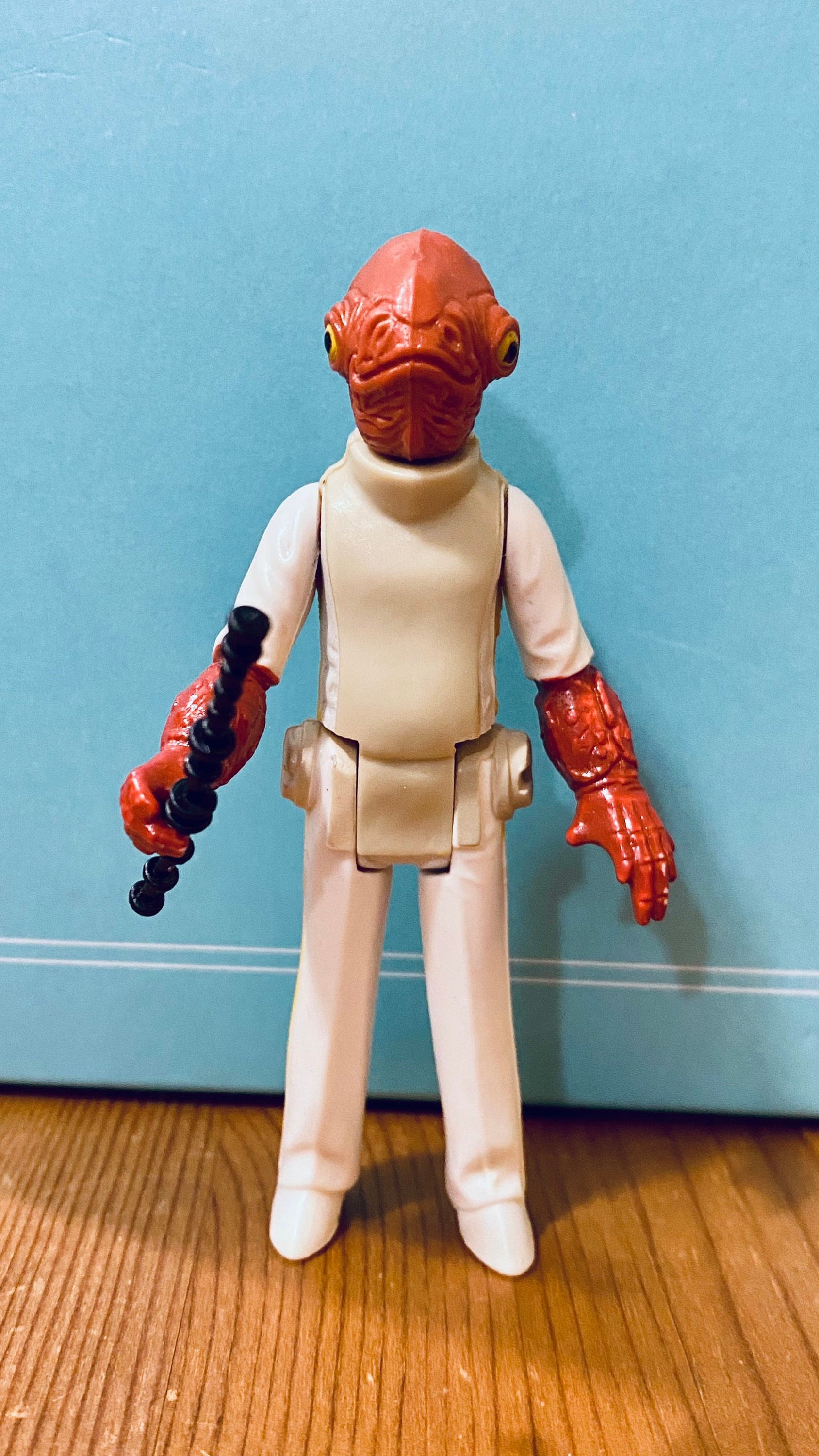 Vintage 1982 Star Wars Admiral Ackbar Kenner Action Figure 