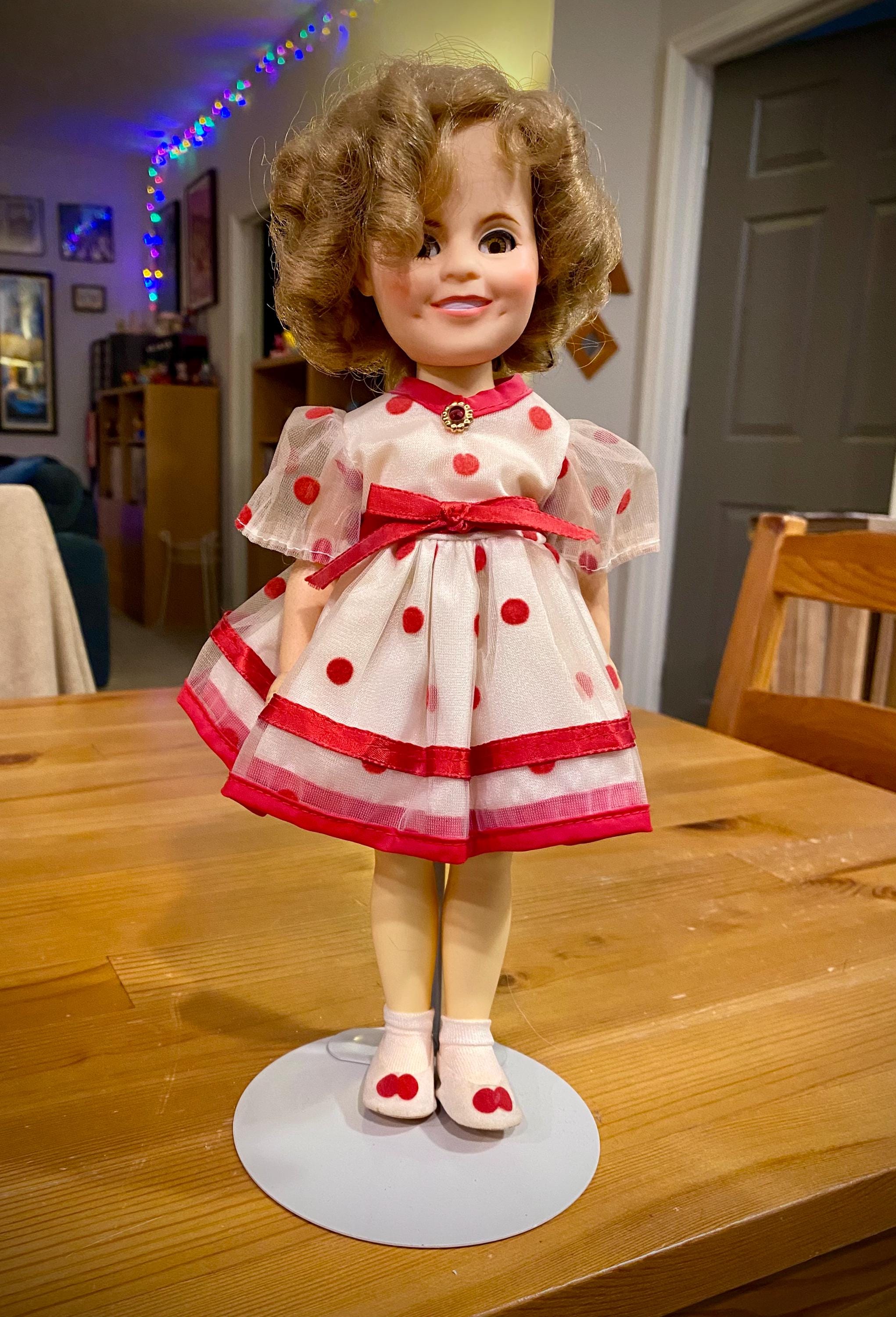 Shirley Temple Doll in Red Polka Dot Dress - Etsy