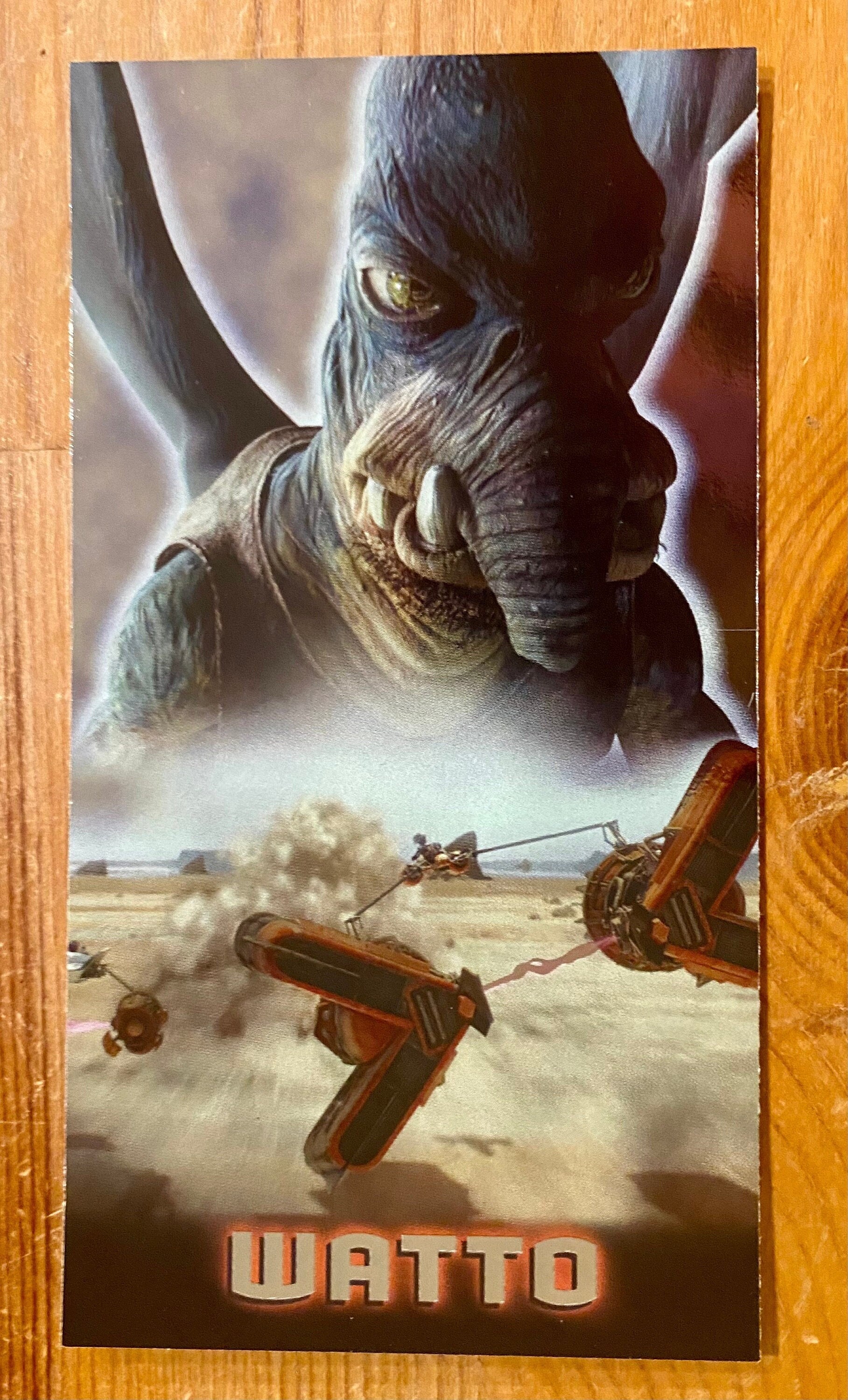 Vintage 1999 Star Wars Episode 1 Topps Widevision Foil Insert Card
