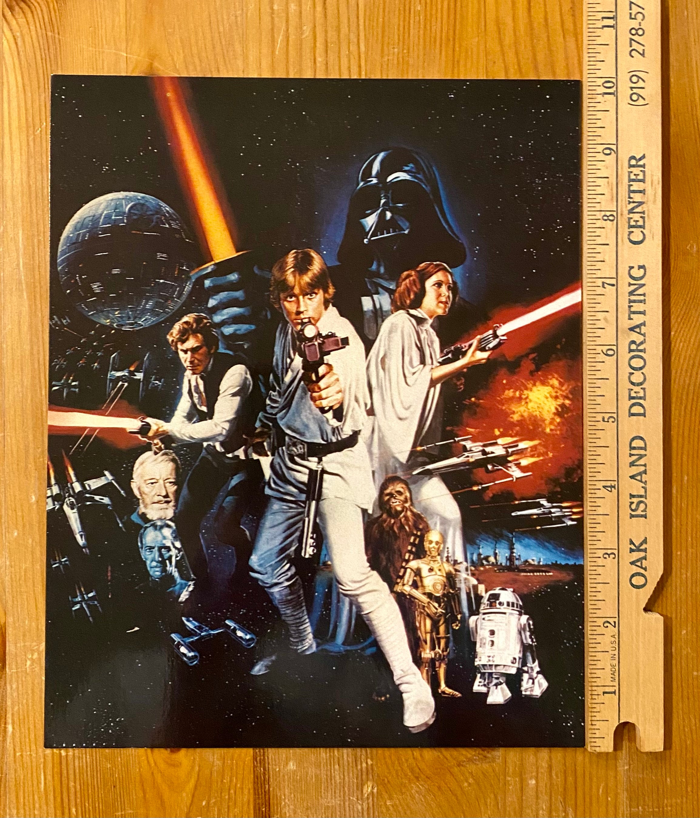 Star Wars Episode IV A New Hope Large Unused Postcard: 1977 Movie