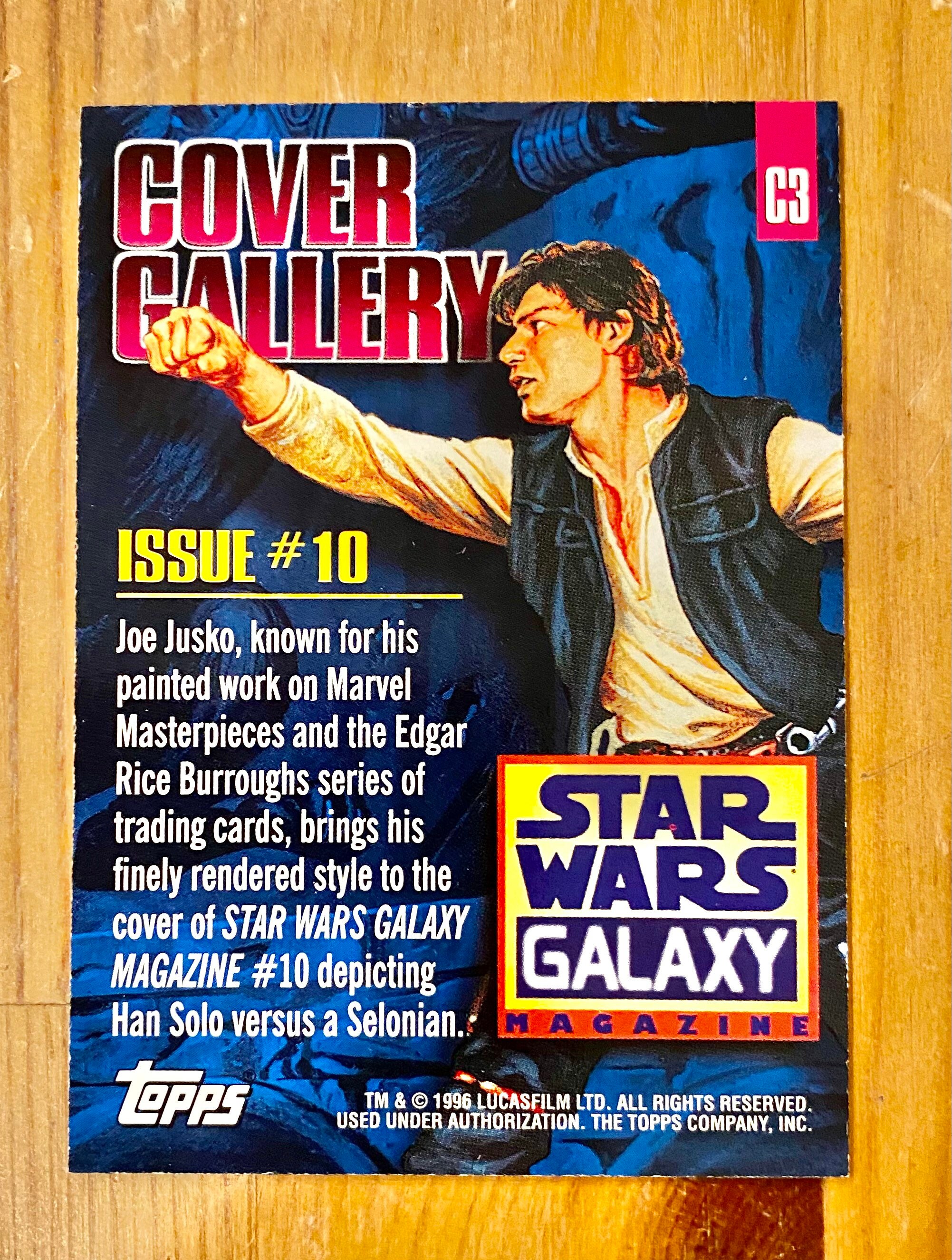 Vintage 1996 Star Wars Galaxy Magazine Trading Cards: Cover