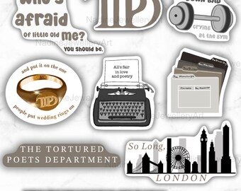 The tortured poets department sticker, TTPD Aufkleber, Taylor Swiftie, TTPD Taylor, Swiftie merch, TTPD merch, TS11, So long,  London