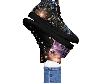High top canvas shoes - Night Sky