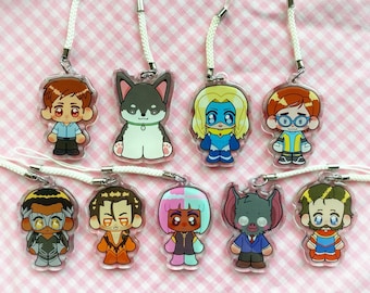 Pingente de resina epóxi de 2 polegadas da Dispatch Charms