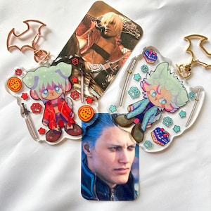 3&quot; Devil May Cry Puppy Poop Twin Epoxy Acrylic Charm READ DESC