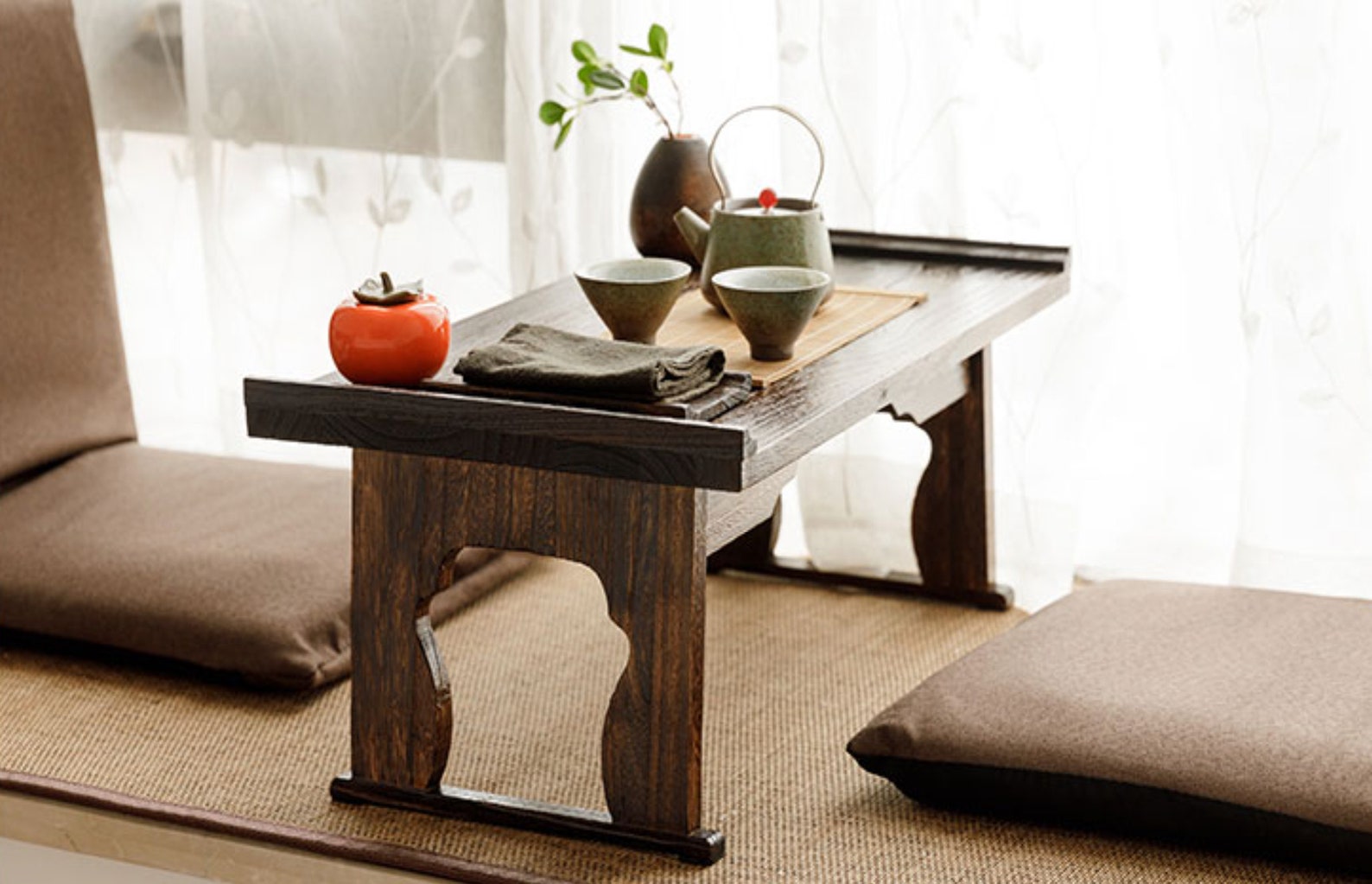 Foldable Traditional Japanese Floor Table Coffee End Tables Etsy