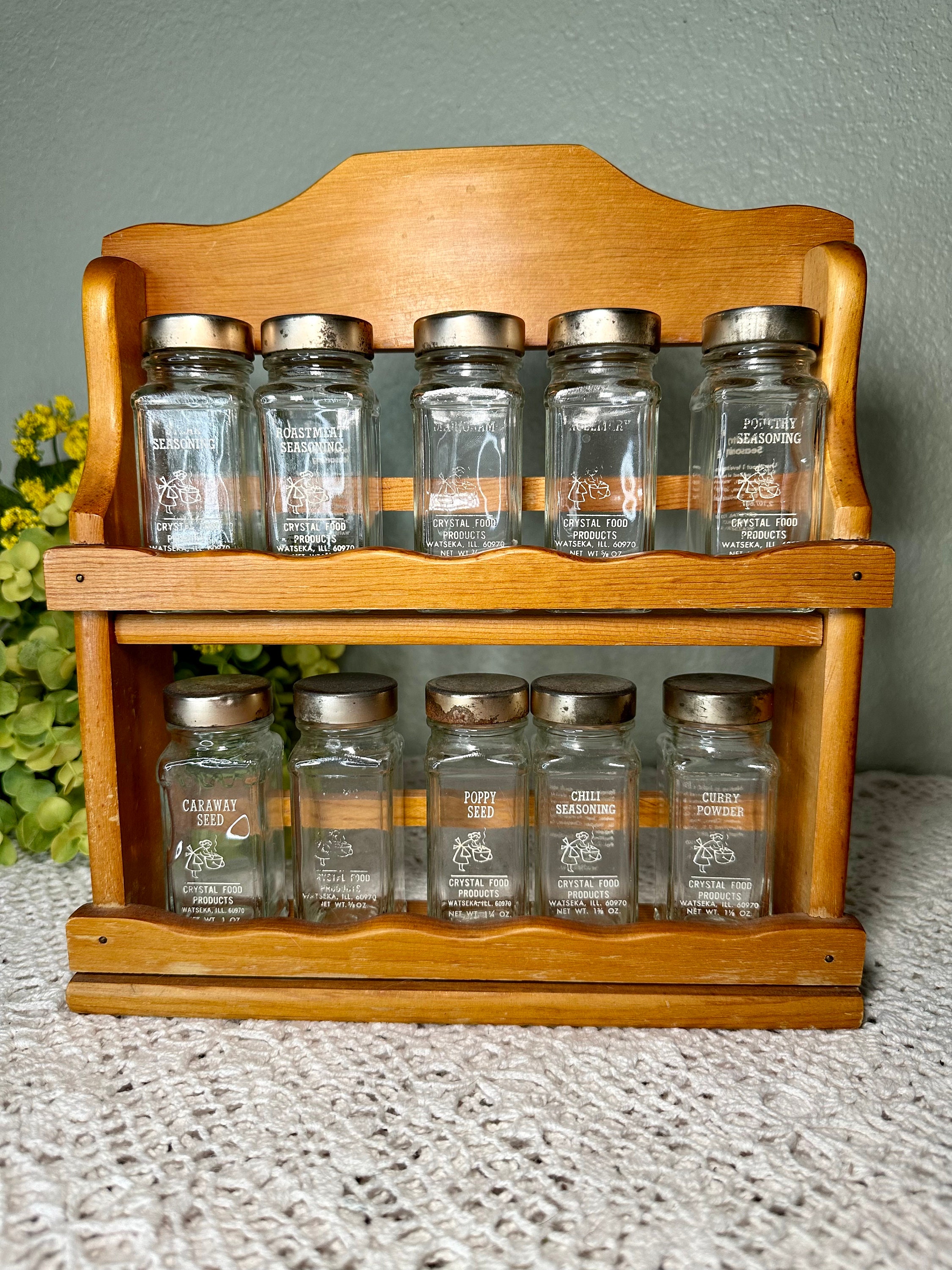 Spiceluxe Custom 4 Oz Empty Glass Spice Jar Set PERSONALIZED