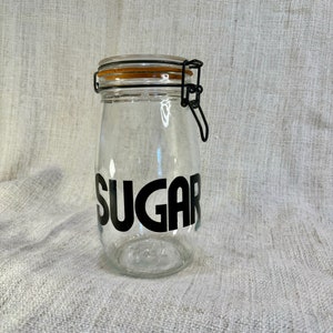Vintage Sugar Bale Wire Sealed Lid 1.5L Jar | Made in France