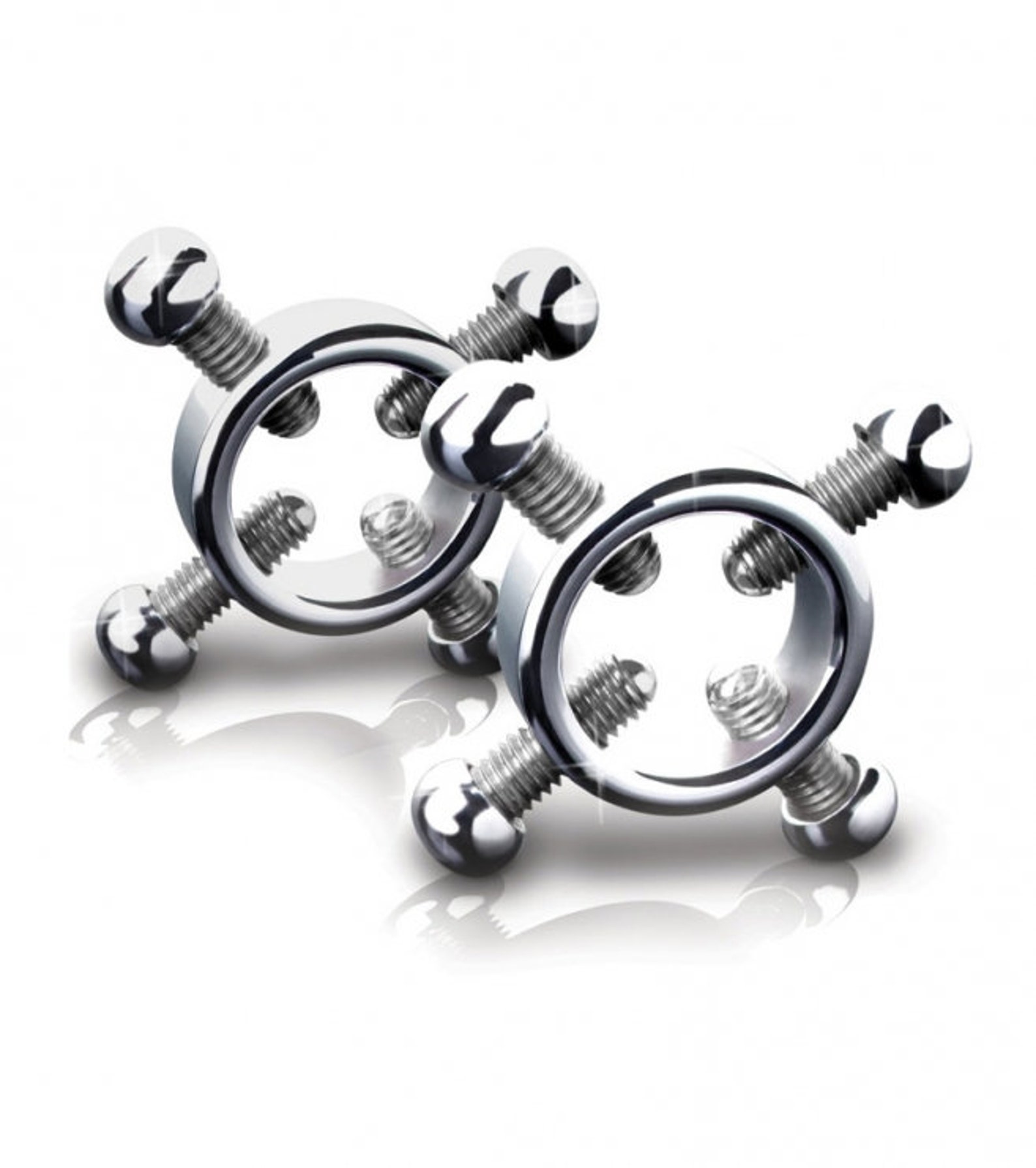 Лассо на соски соединенное цепочкой + зажим на половые губы Pipedream Nipple & Clit Jewelry, черный 445223PD - PipeDream - Зажимы для сосков - Купить
