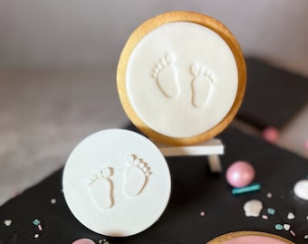 Sello de galleta fondant para baby shower