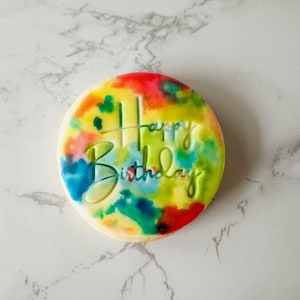 Fondantstempel Happy Birthday