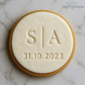 Personalized cookie and fondant stamp