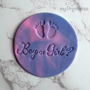Fondantstempel zur Baby Party | Baby Shower | Junge oder Mädchen | Geschlecht