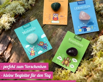 Einschulung Geschenk Glücksbringer | Edelstein Schultüte Füllung | Mutmacher Schulkind Mitgebsel – Ideenverlag Hamburg