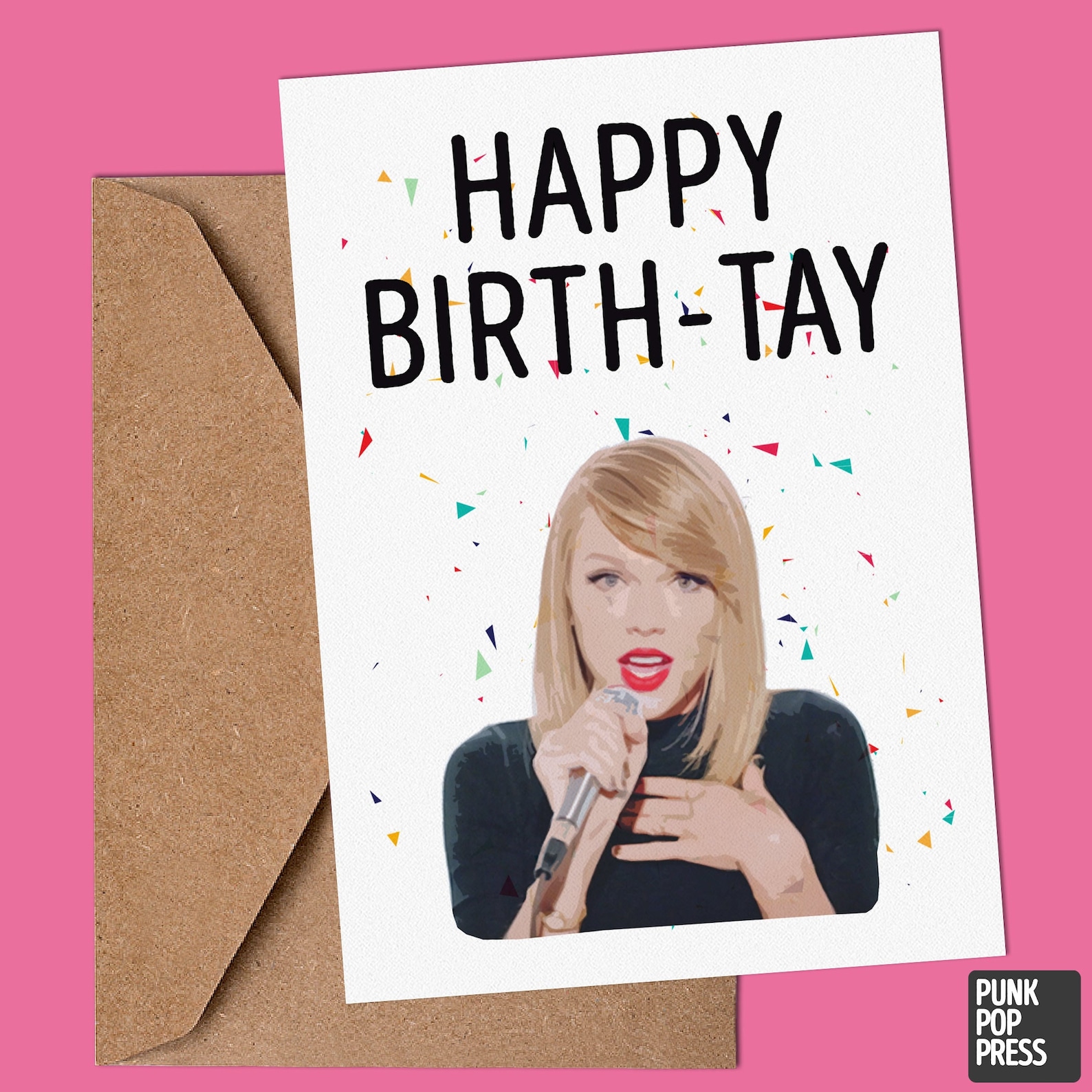 Taylor Swift Birthday Card Happy Birth-tay Funny Bday Card | Etsy