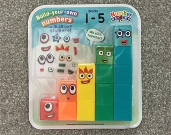 Numberblocks 1 to 5. Number Blocks Birthday Cake Decoration