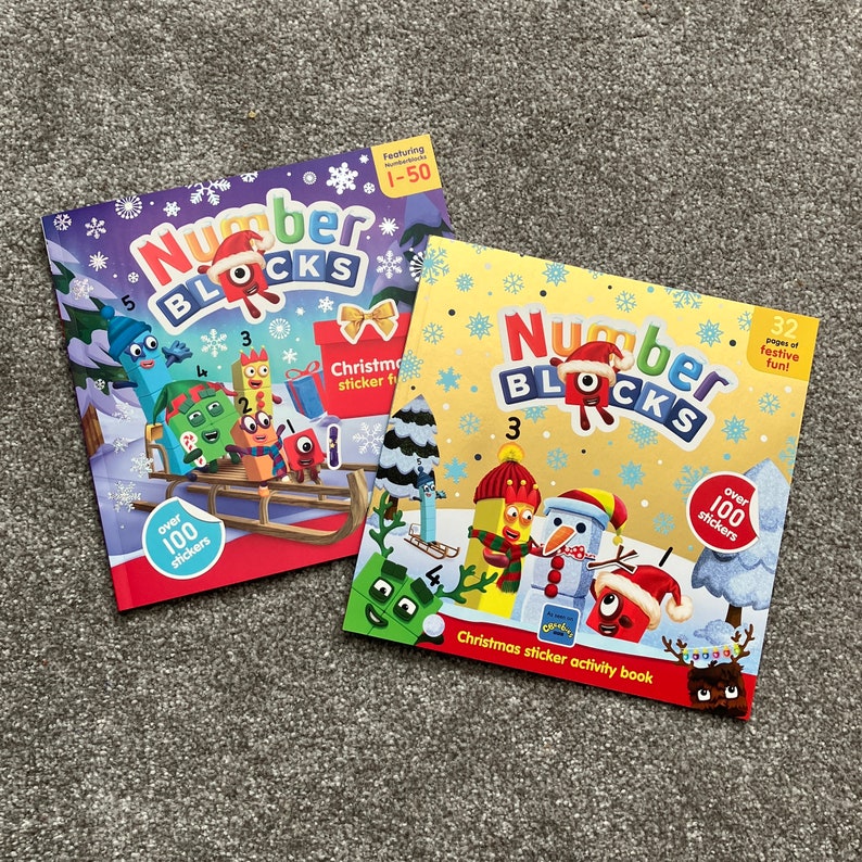 Numberblocks Christmas Special X2 Christmas Activity Books Etsy