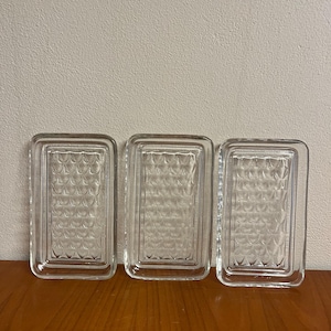 Art. 1215 - Drei Pressglas Schälchen – Vintage Servierablagen