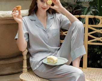 Mia Silk Pajamas Set