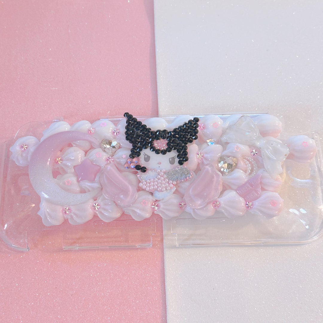 Kawaii Switch Lite Decoden Pink and White Angel Case - Etsy