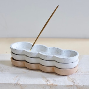 Incense stick holder with drip tray