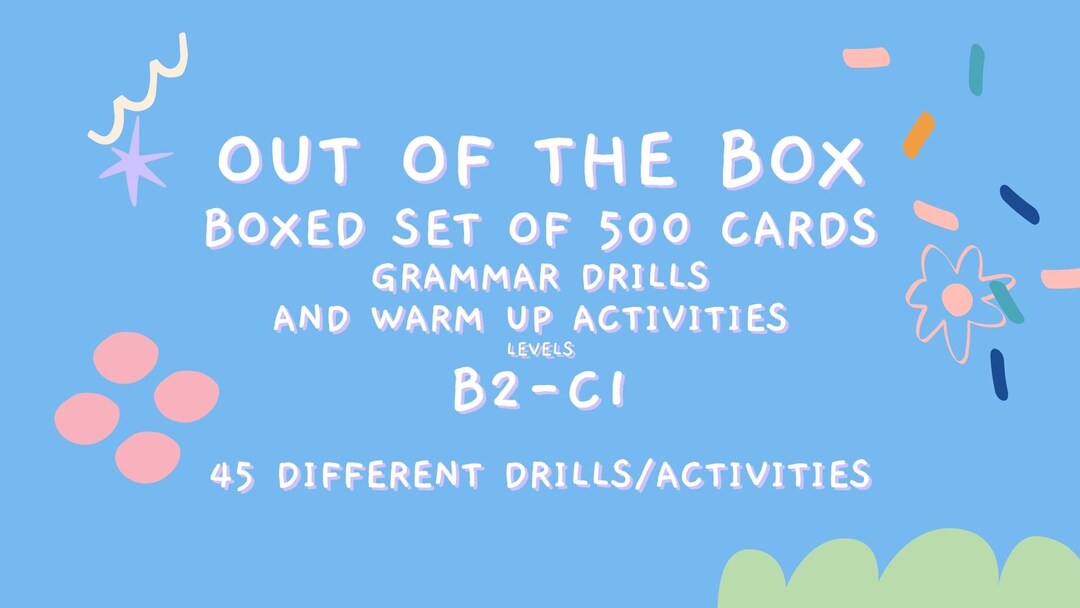 Out of the Box/esl Teaching Aids/word Games/grammar Drills/warmups