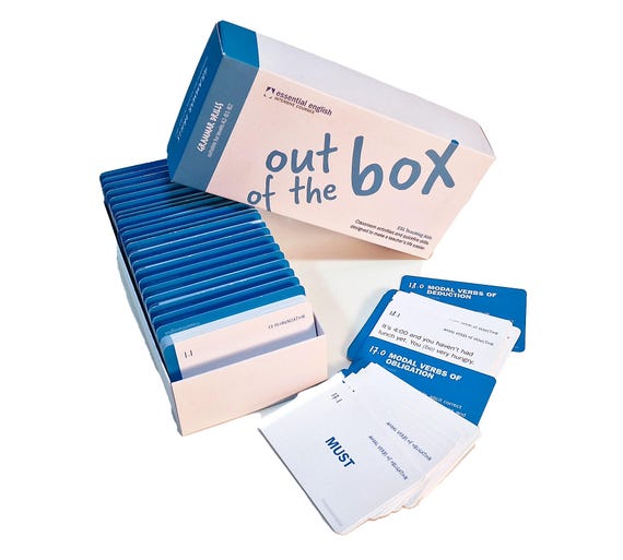 ESL/Teaching Aids/Word Games/Grammar/Drills/Warmups/Classroom Activities/Adult Learners A2-B1-B2/Out of the Box