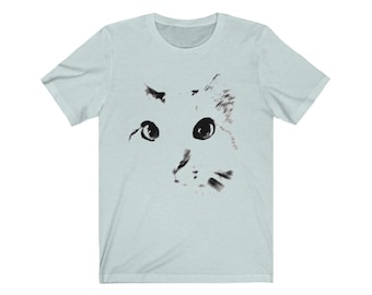 Camiseta Funny Cat Lovers / I Love My Cat / Camiseta Unisex men & Women / Kitty Gift / what's up Cat Face Tee