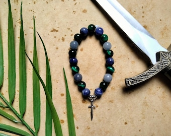 Percy Jackson Character Inspired Beaded Charm Bracelet