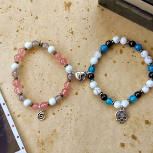 Max and Chloe | LIS Character Inspired Magnetic Heart Friendship Bracelet Set