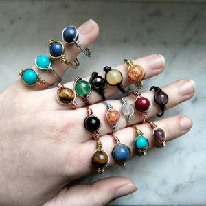 Percy Jackson Character Inspired Wire-Wrapped Rings - Sizes 2-15