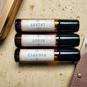 Lestat, Louis, and Claudia | Interview With The Vampire Character Inspired Perfume Rollers