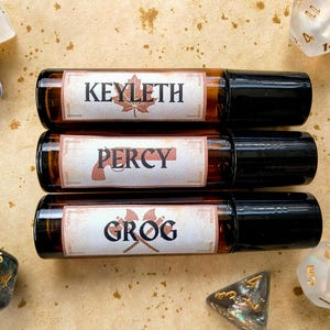 Vox Machina Character Inspired Perfume Rollers