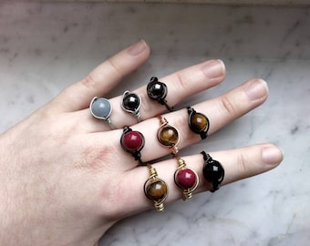 What We Do In The Shadows Character Inspired Wire-Wrapped Rings: Show and Movie Characters - Sizes 2-15