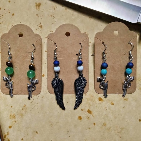 Supernatural Character Inspired Earrings