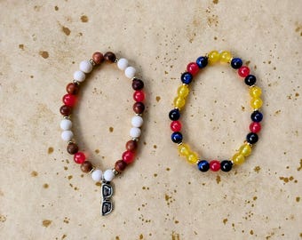 Scott Summers/Cyclops Inspired X-Men 97 Beaded Charm Bracelet