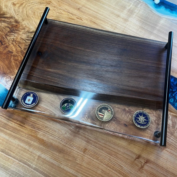 CIA Challenge Coin Serving Tray