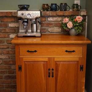 Cherry Bar Cabinet Etsy